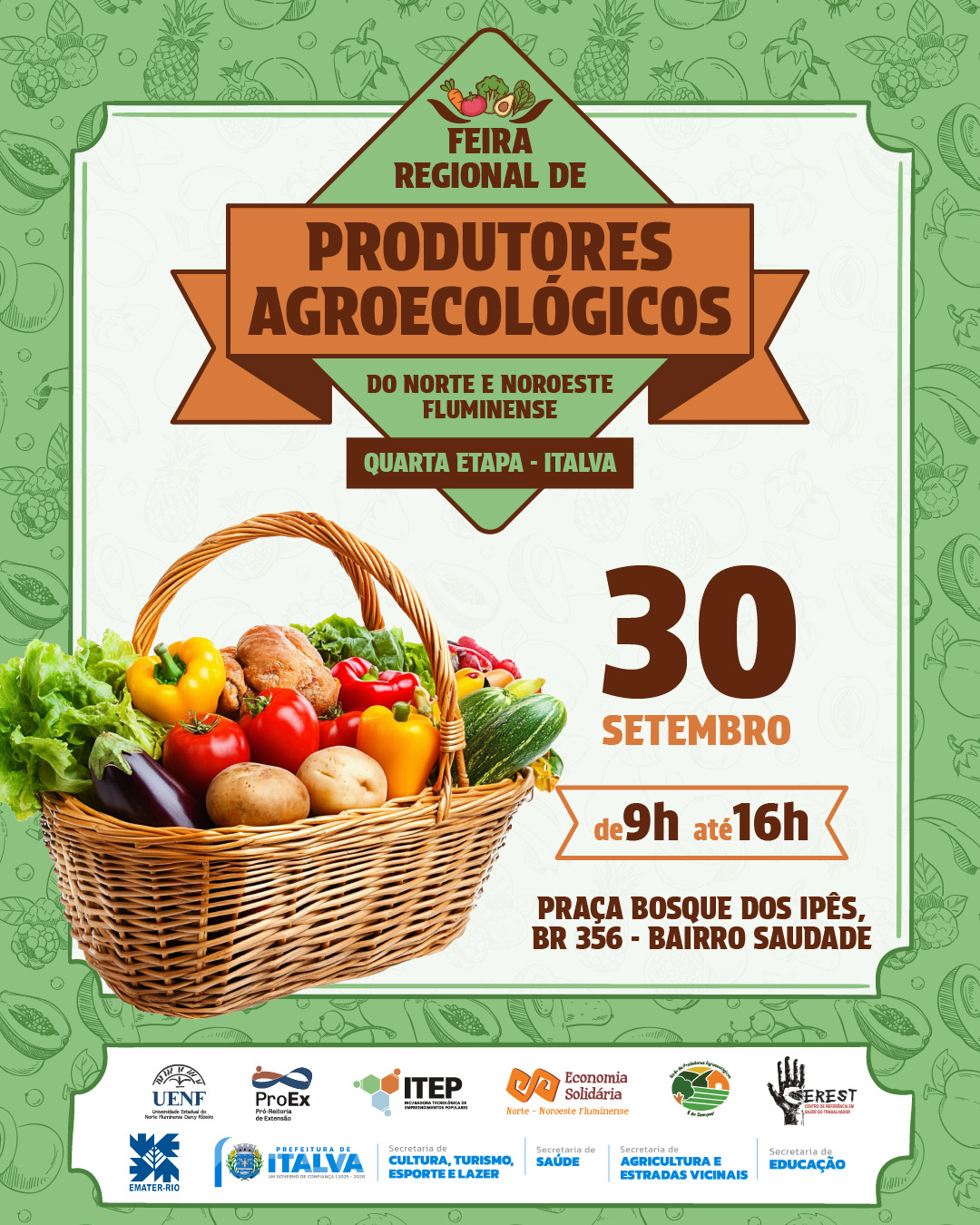 VEM AI A 4ª ETAPA DA FEIRA REGIONAL DE PRODUTORES AGROINDUSTRIAIS.