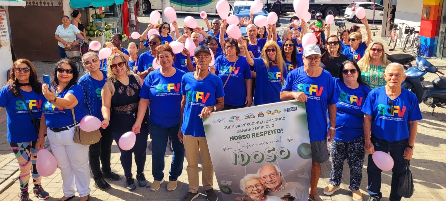 ITALVA: TERCEIRA IDADE VAI AS RUAS PARA COMEMORAR DIA DO IDOSO.