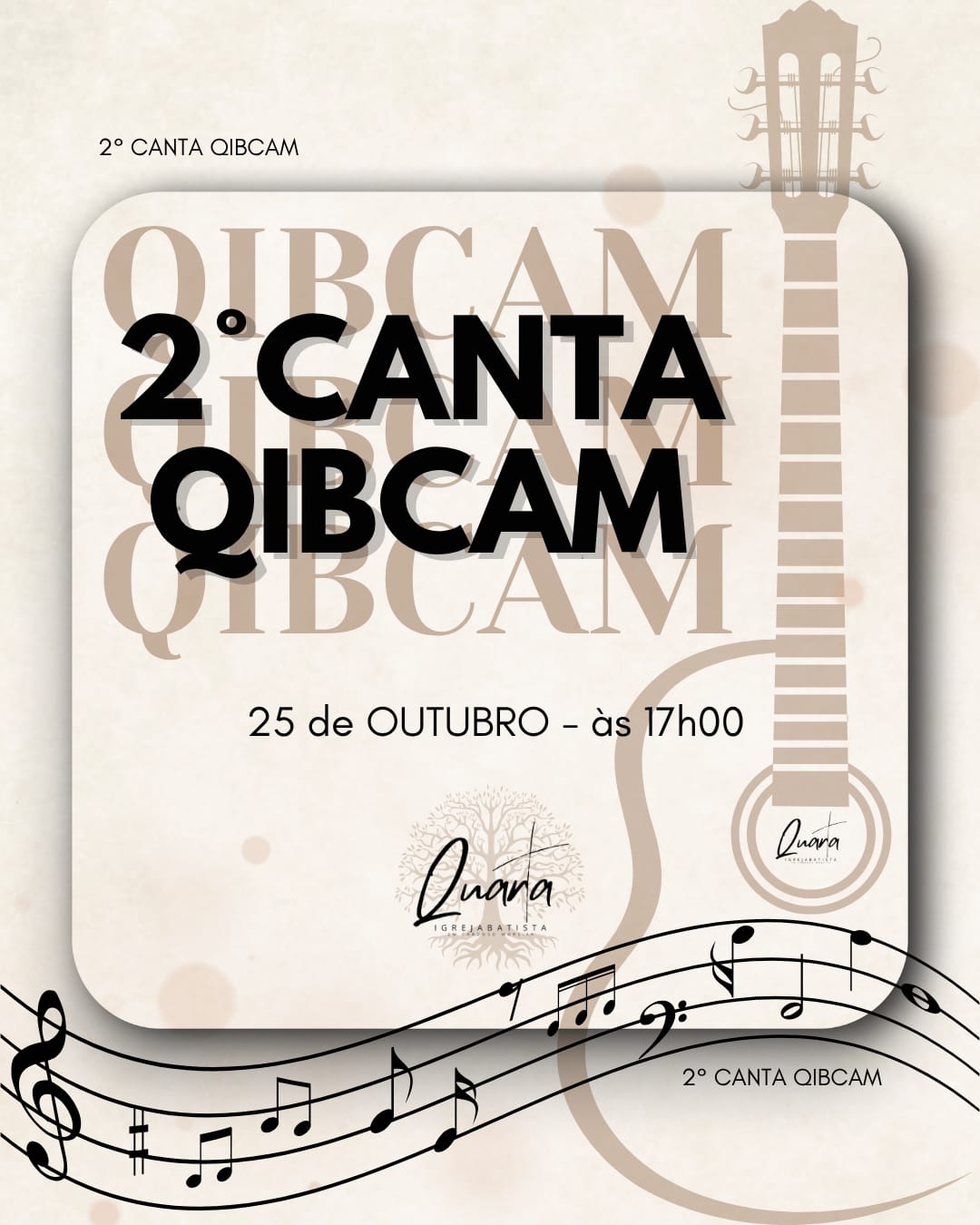 CARDOSO MOREIRA: VEM AI - "CANTA QIBCAM"  2º FESTIVAL DE MUSICA GOSPEL.