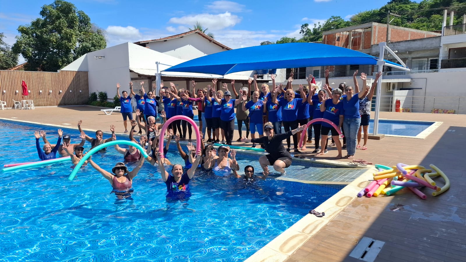 ASSISTÊNCIA SOCIAL DE ITALVA PROMOVE VOLTA DA HIDROGINÁSTICA PARA TERCEIRA IDADE.