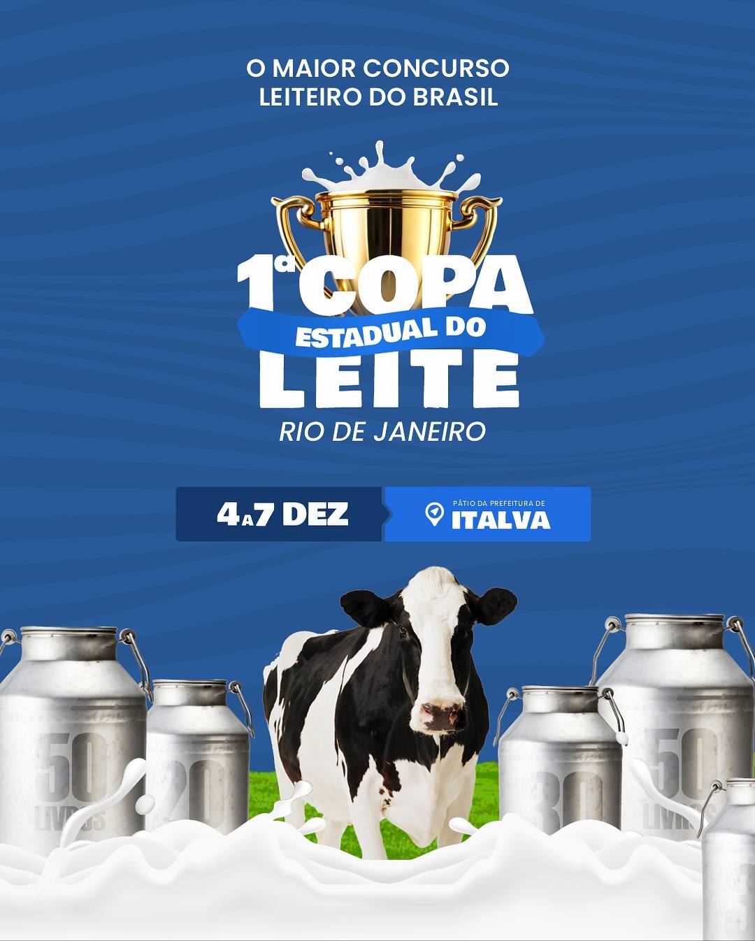 ITALVA SERÁ SEDE DA MAIOR COPA DO LEITE DO PAÍS.